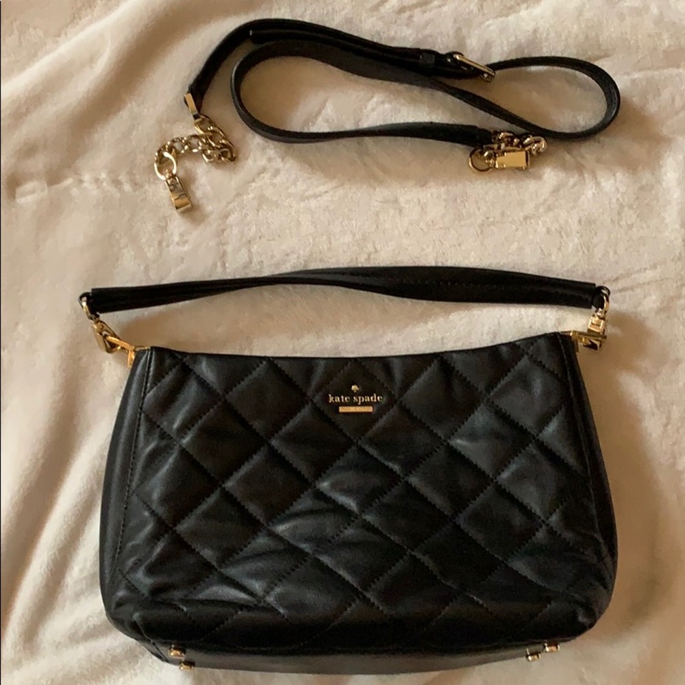 Kate Spade purse with 2 straps & gold hardware
